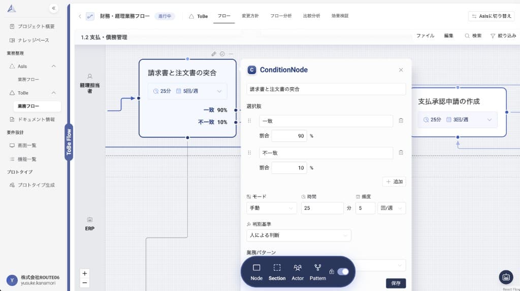 ConditionNode編集画面