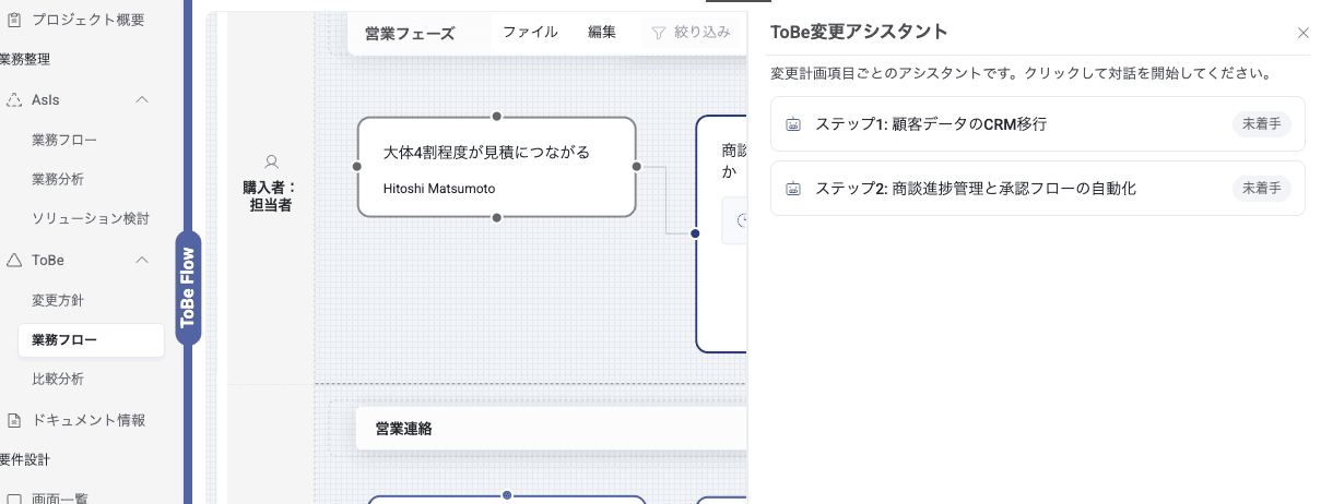 AIアシスタントを活用したToBe業務フロー作成_アシスタント_2